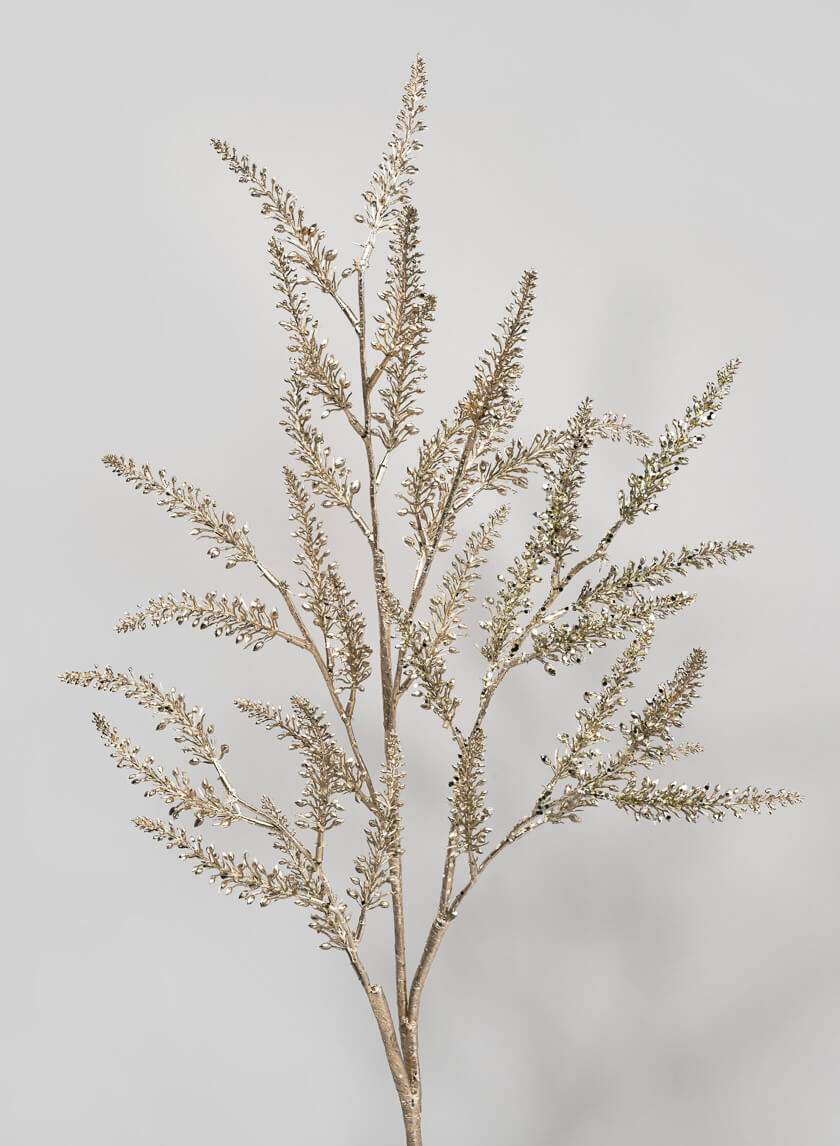 40in Long Sparkling Christmas Sage Branch Decor Jamali-garden