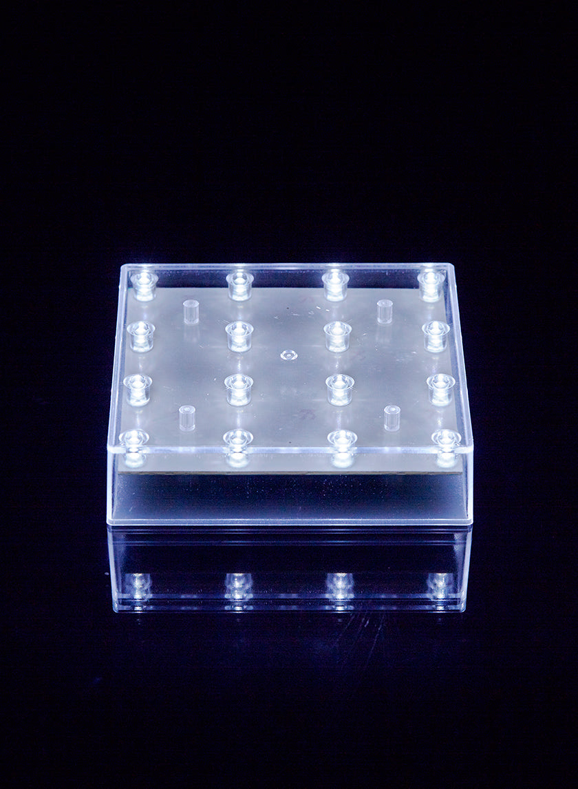 5in Square White Light Base Decor Jamali-garden