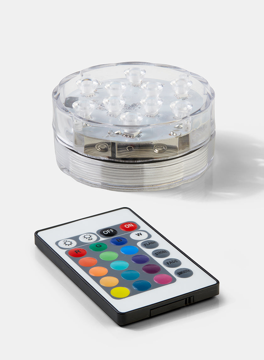 Submersible Multicolor LED Light With Remote Decor Jamali-garden