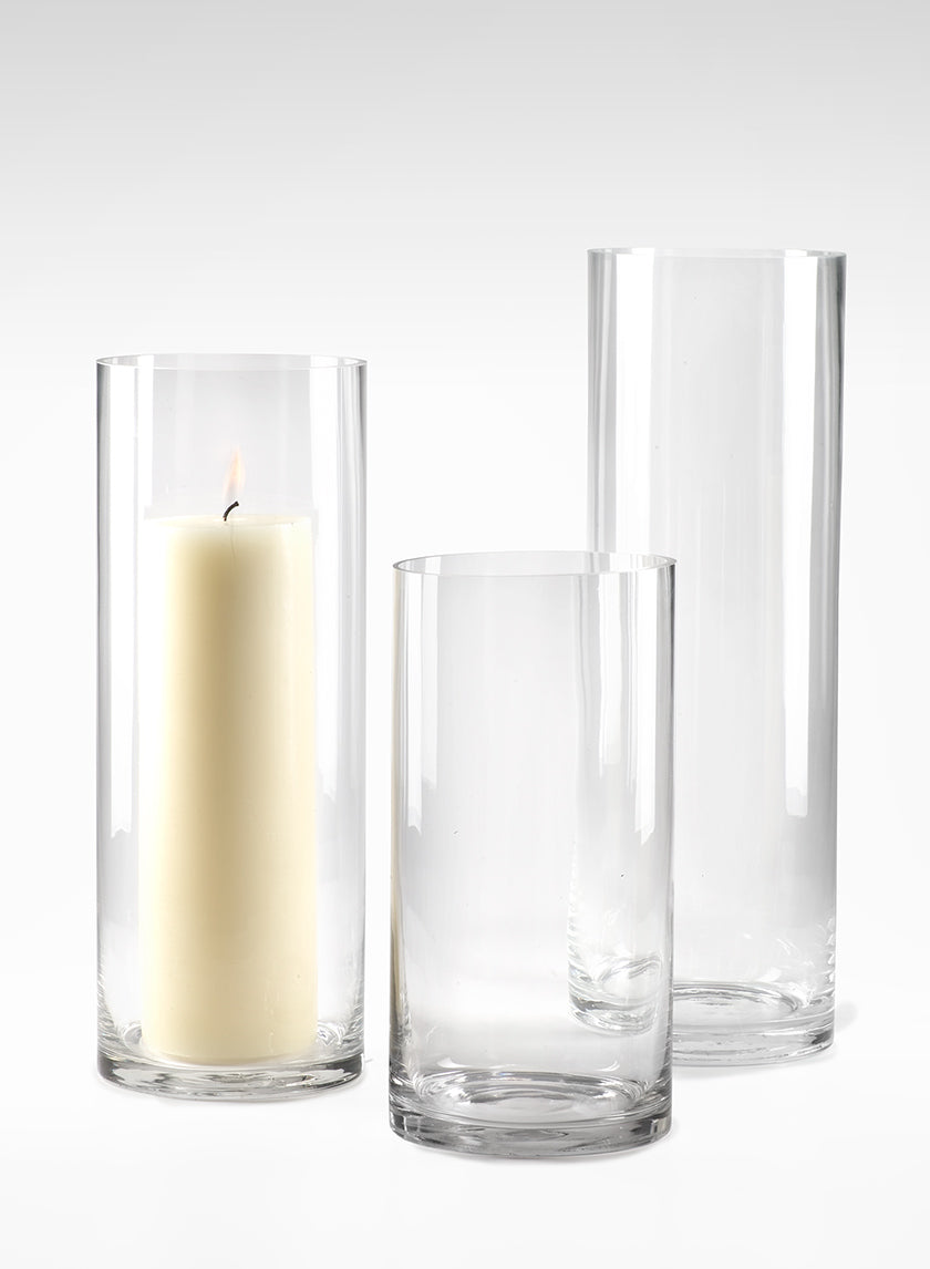 Glass Cylinder Vase Decor Jamali-garden