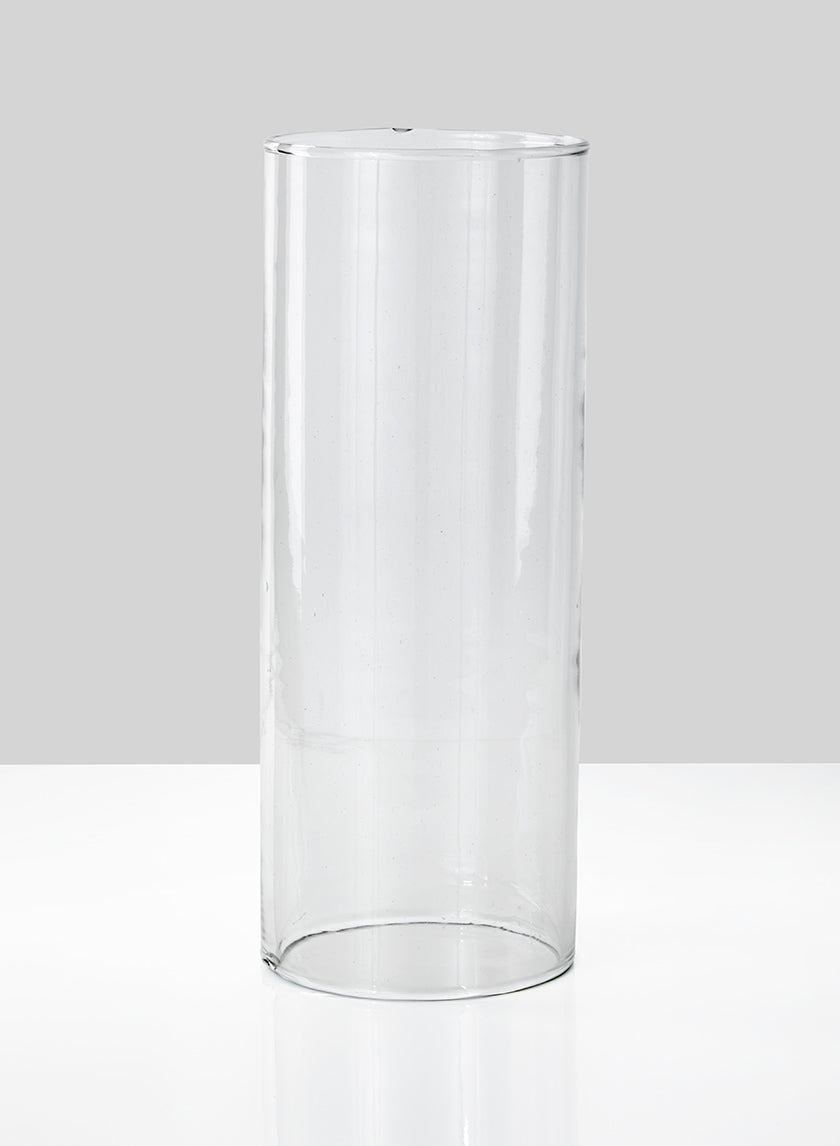 12in Tall Glass Hurricane Decor Jamali-garden