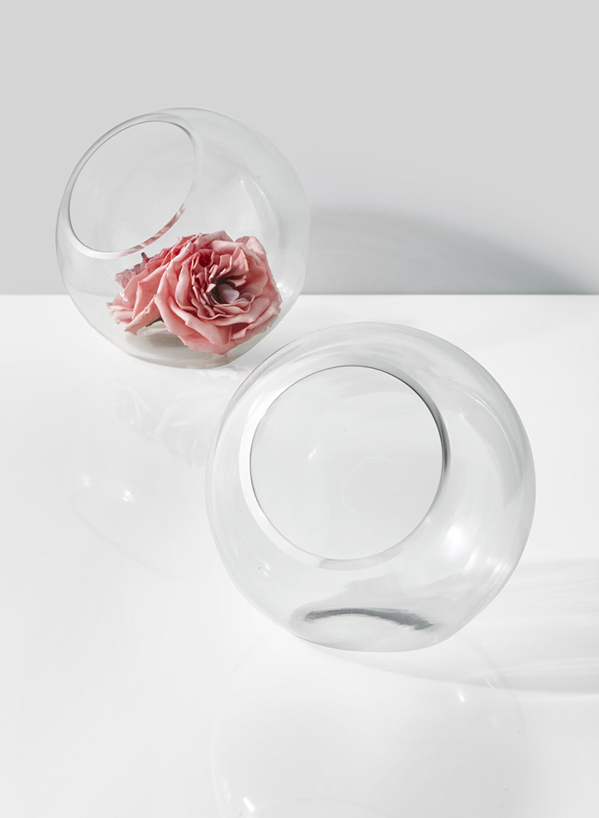 6in Wide Fishbowl Terrarium Glass Vase Decor Jamali-garden