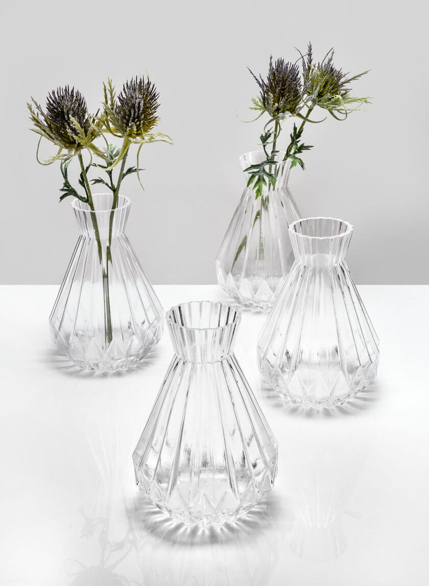 6.5in Tall Bonbon Glass Vase Decor Jamali-garden