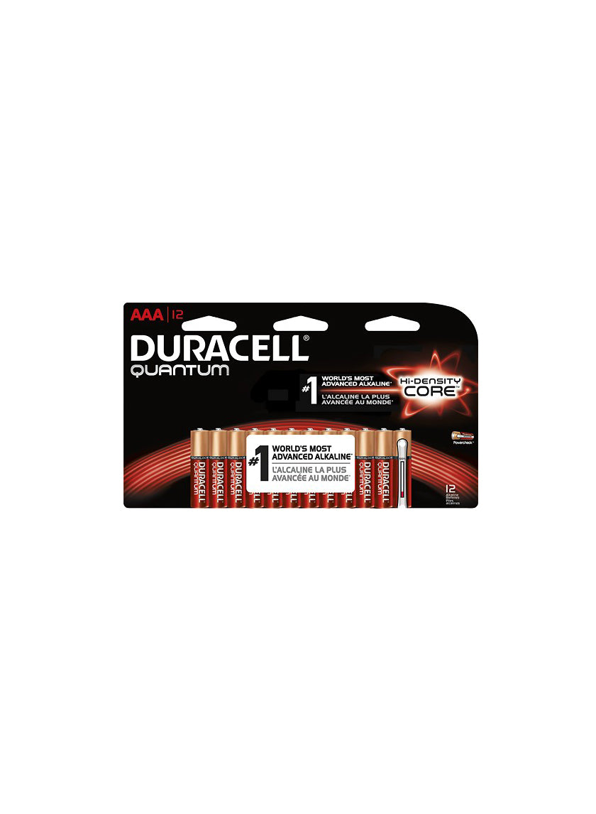 Quantum AAA Duracell Battery, Pack of 12 Decor Jamali-garden