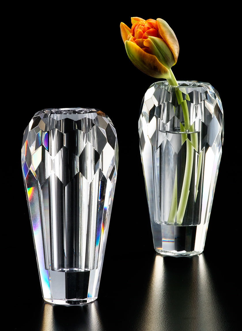 4.75in Tall Crystal Bud Vase Decor Jamali-garden