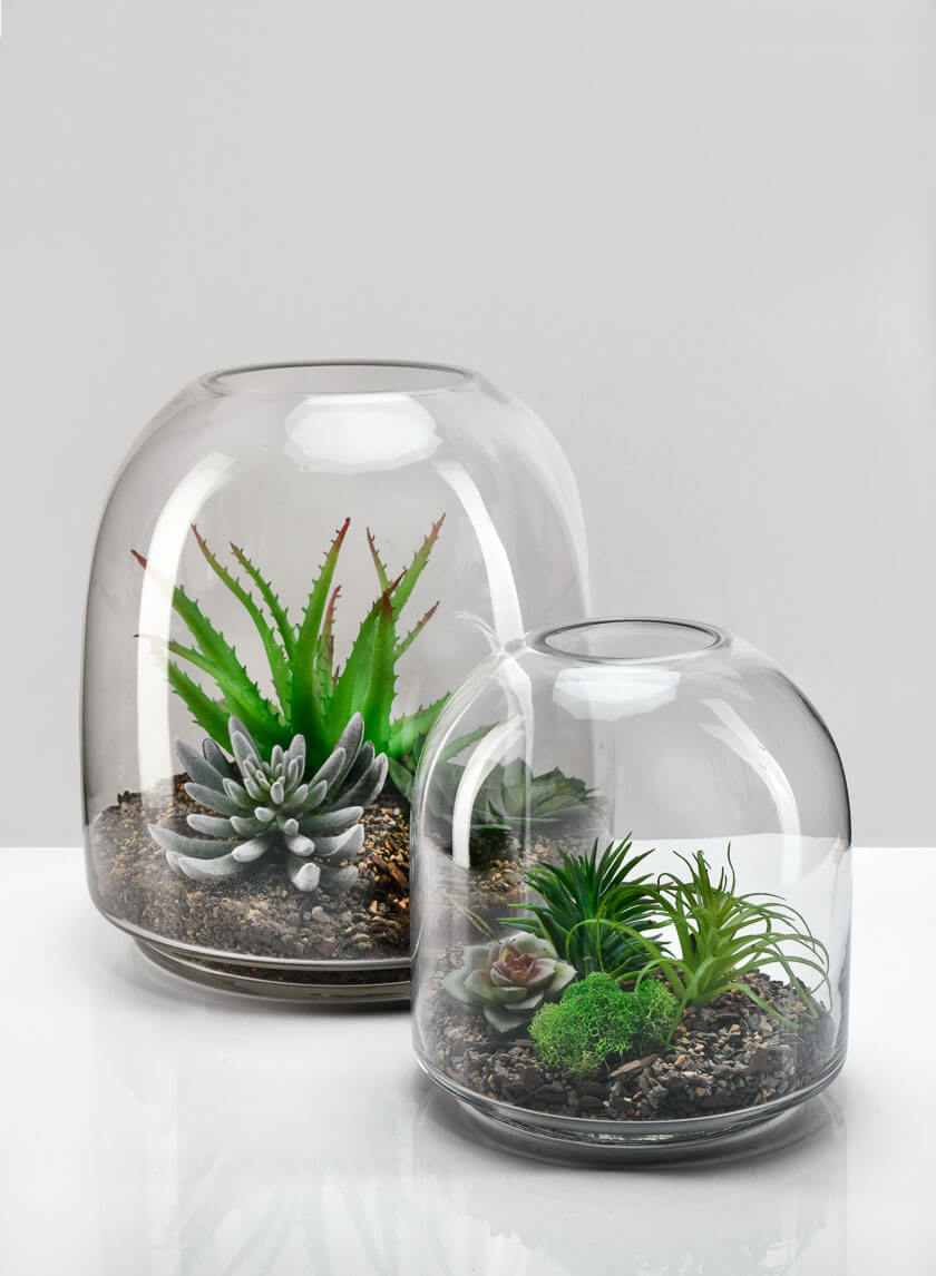 Large Victoria Glass Terrarium Decor Jamali-garden