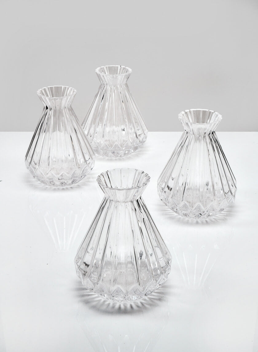 4.5in Tall Bonbon Glass Bud Vase Decor Jamali-garden