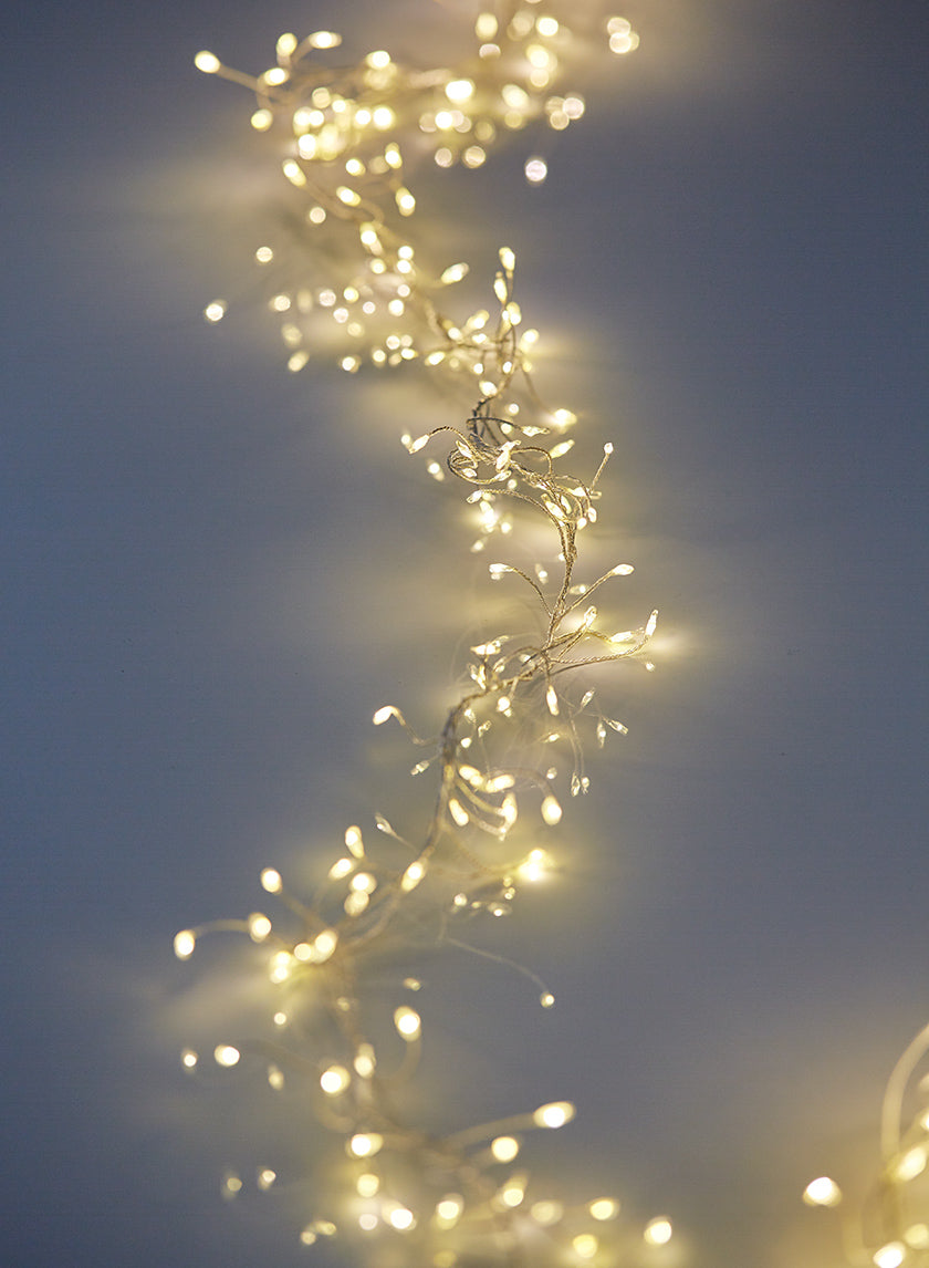 9ft Long 360-Light Warm White L.E.D. Cluster Light Decor Jamali-garden