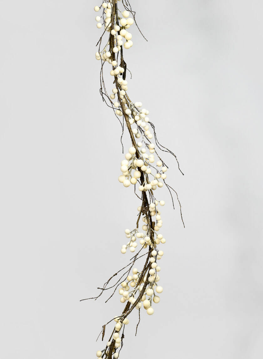 72in Long Whiteberry Garland Decor Jamali-garden