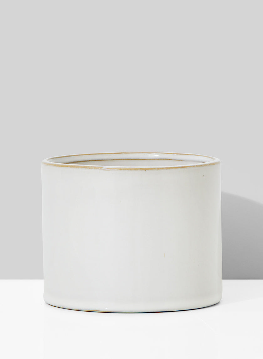 3.25in Tall White Ceramic Vase Decor Jamali-garden