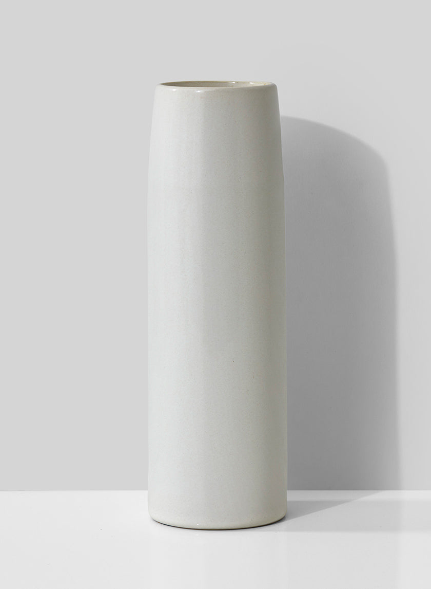9.5in Tall White Ceramic Potter&
