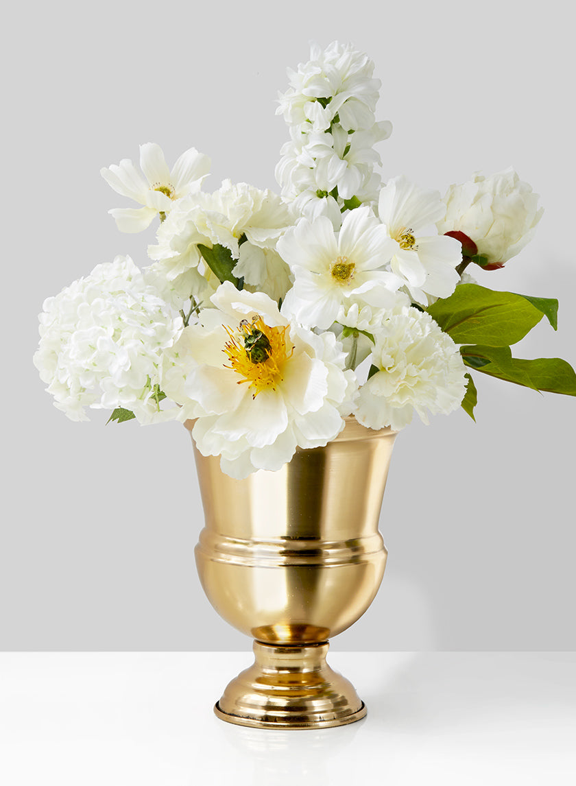 7.5in Tall Gold Urn Vase Decor Jamali-garden
