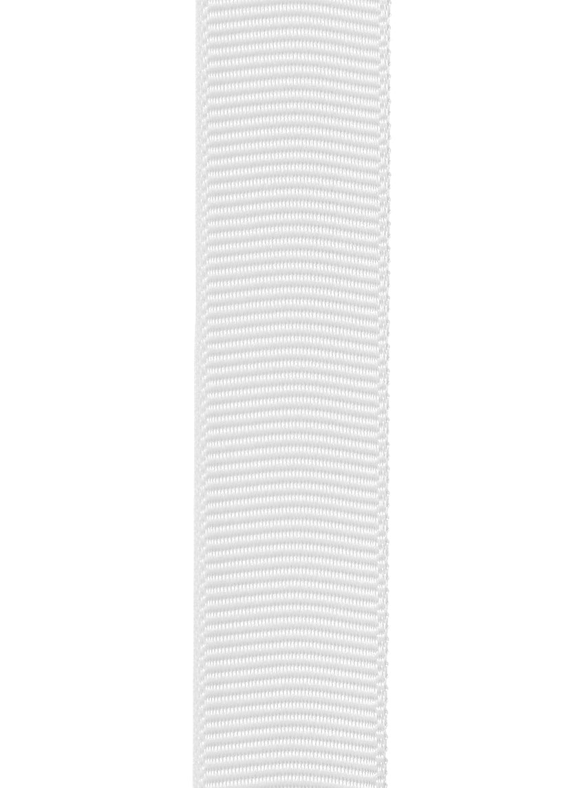 66ft White Grosgrain Ribbon Decor Jamali-garden