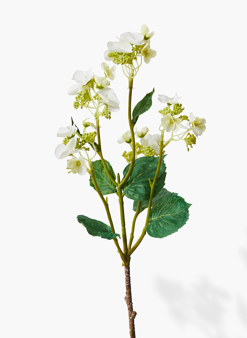 25in Long White Hydrangea Spray Decor Jamali-garden