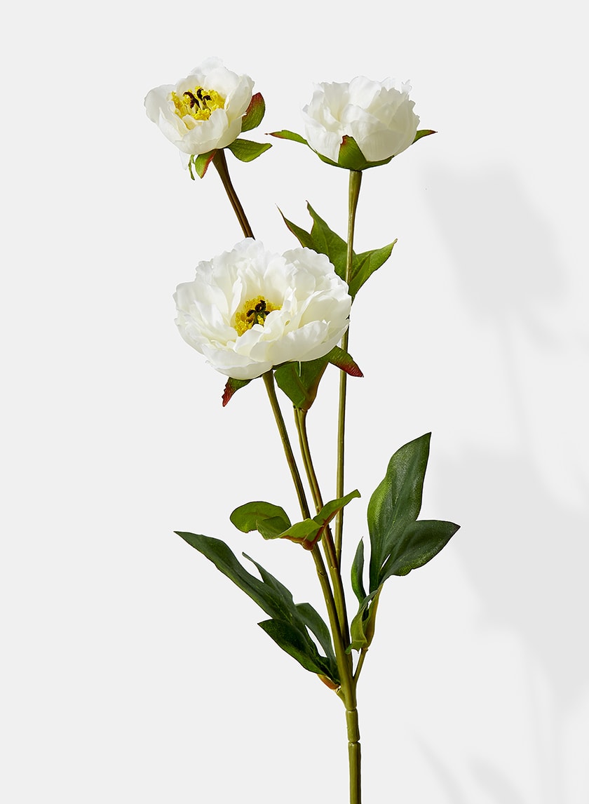 25.5in Long White Princess Peony Decor Jamali-garden