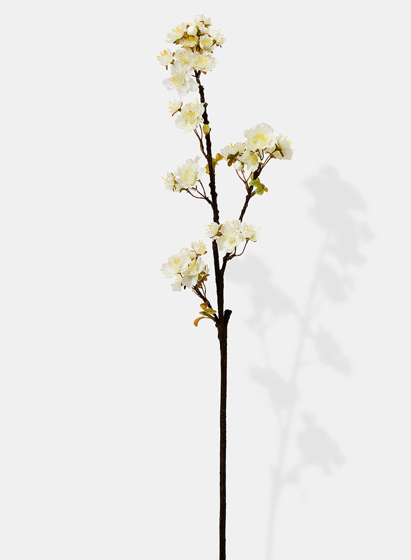 30in Long White Quince Spray Decor Jamali-garden