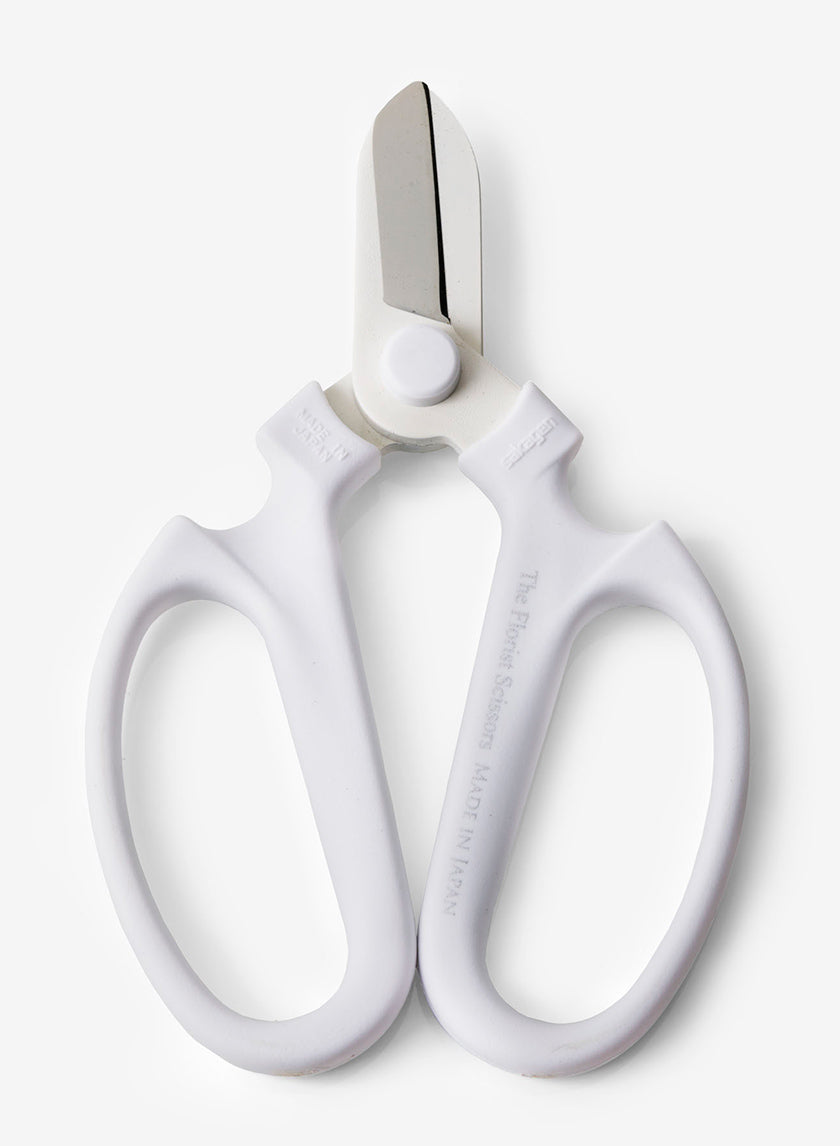 White Sakagen The Florist Scissors, Right-Hand Decor Jamali-garden