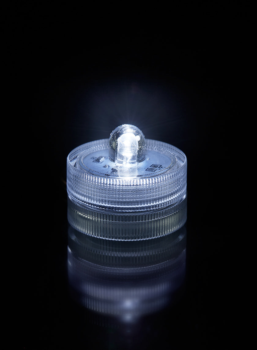 White Submersible Single LED Light Decor Jamali-garden