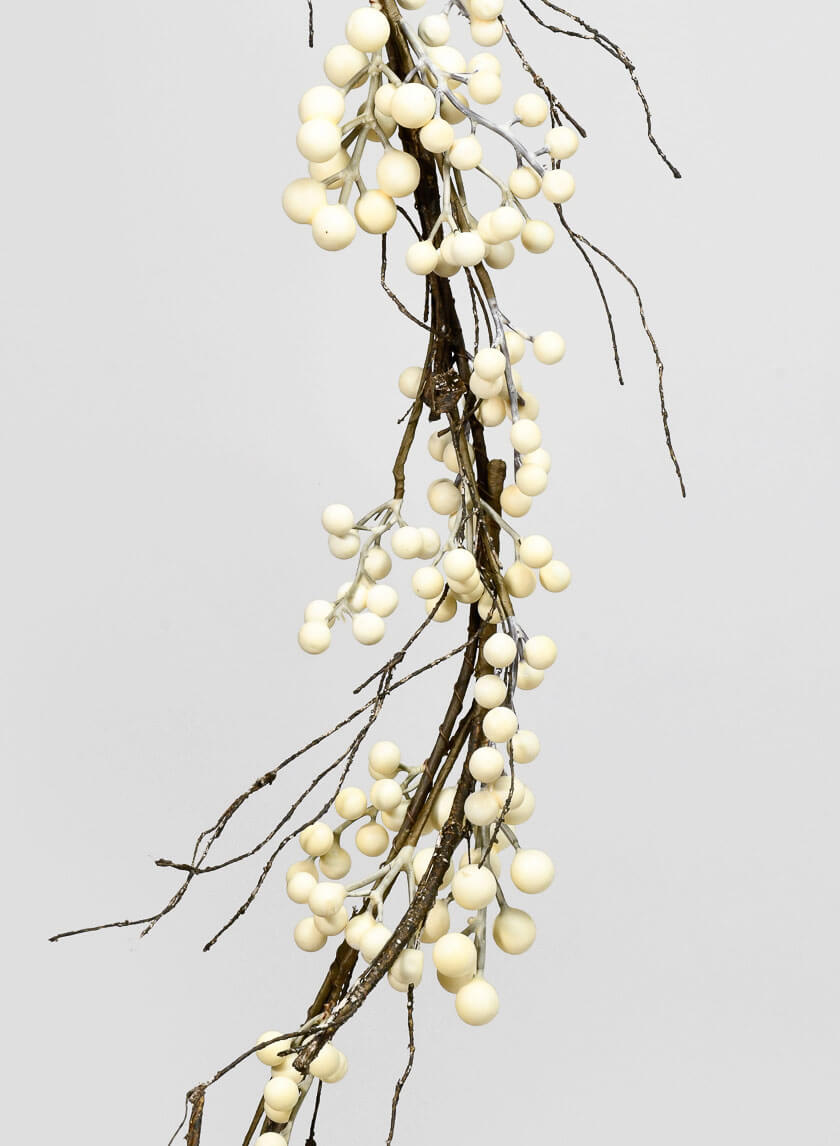 72in Long Whiteberry Garland Decor Jamali-garden