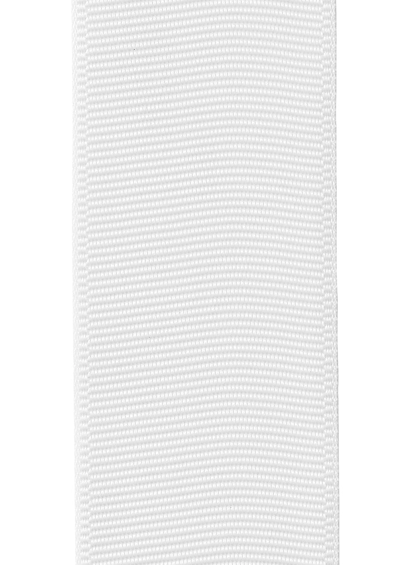 66ft White Grosgrain Ribbon Decor Jamali-garden