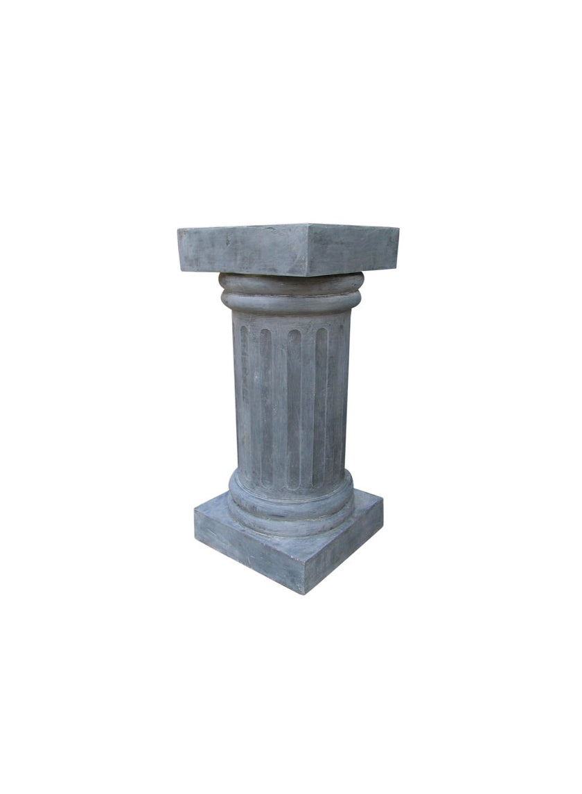 28in Tall Zinc Pedestal Decor Jamali-garden